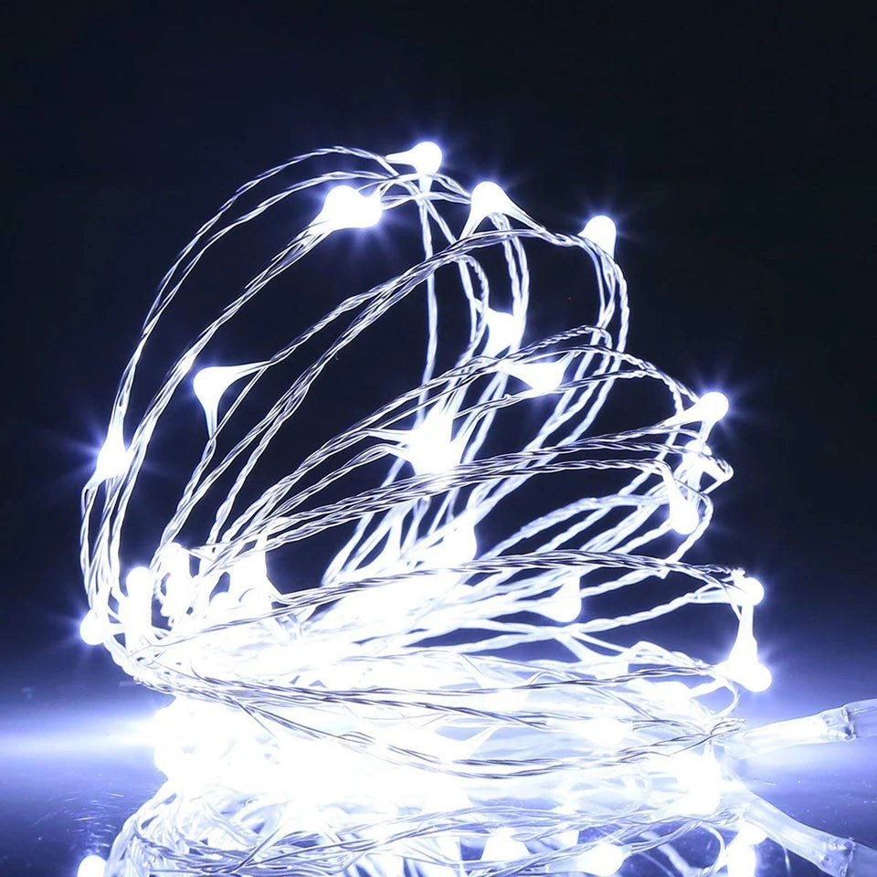 LED String Light 5M 10M Photo Clip USB LED Fairy Lights Battery Operated Garland Bedroom Home Party Wedding Christmas Decoration