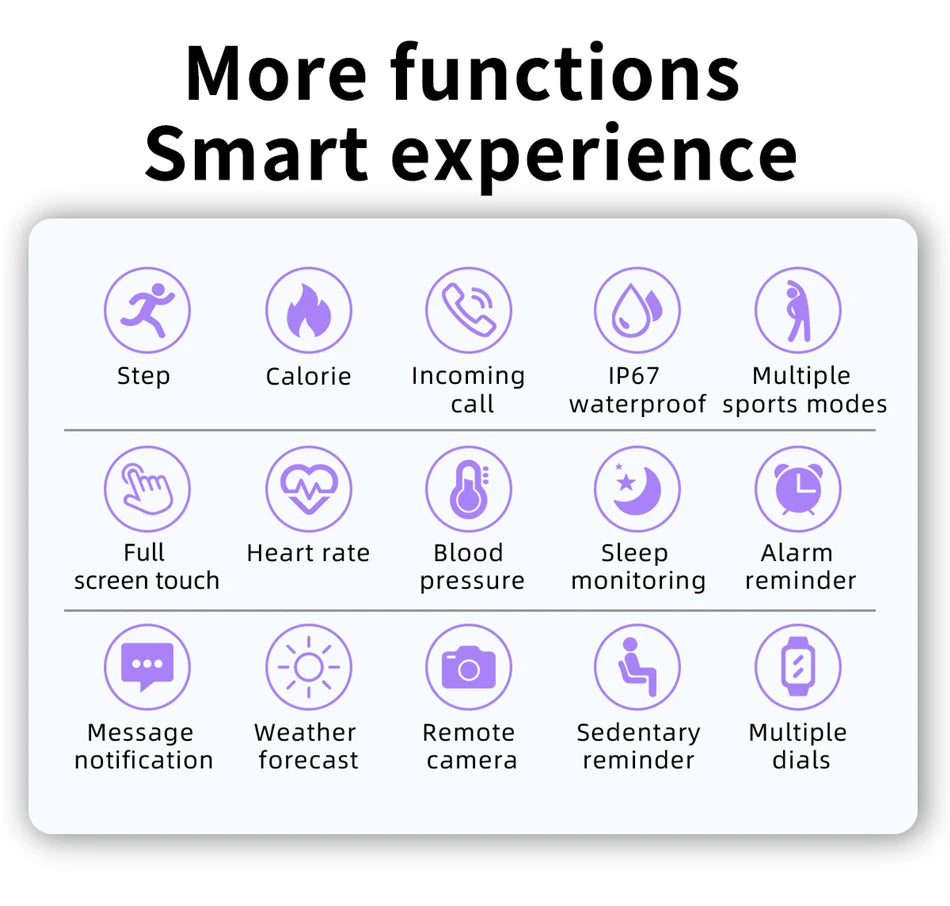 NEW Fashion Men Smart Watch Wireless Call Digital Fitness Tracker IP68 Waterproof Sport Smartwatch for Women Android Phones 2026