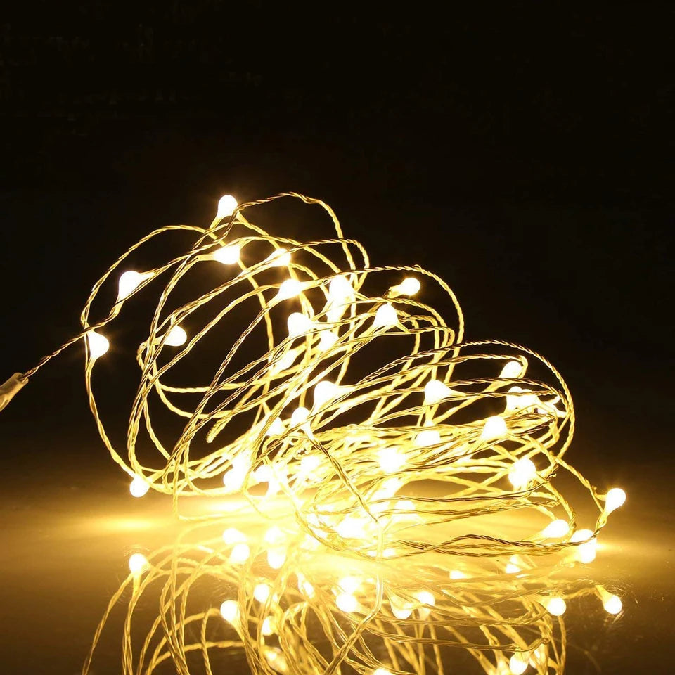 LED String Light 5M 10M Photo Clip USB LED Fairy Lights Battery Operated Garland Bedroom Home Party Wedding Christmas Decoration