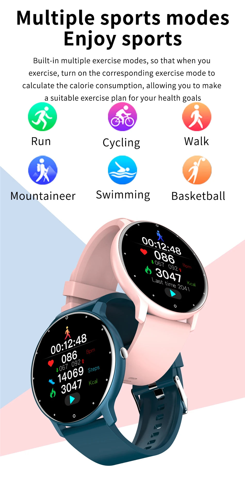 NEW Fashion Men Smart Watch Wireless Call Digital Fitness Tracker IP68 Waterproof Sport Smartwatch for Women Android Phones 2026