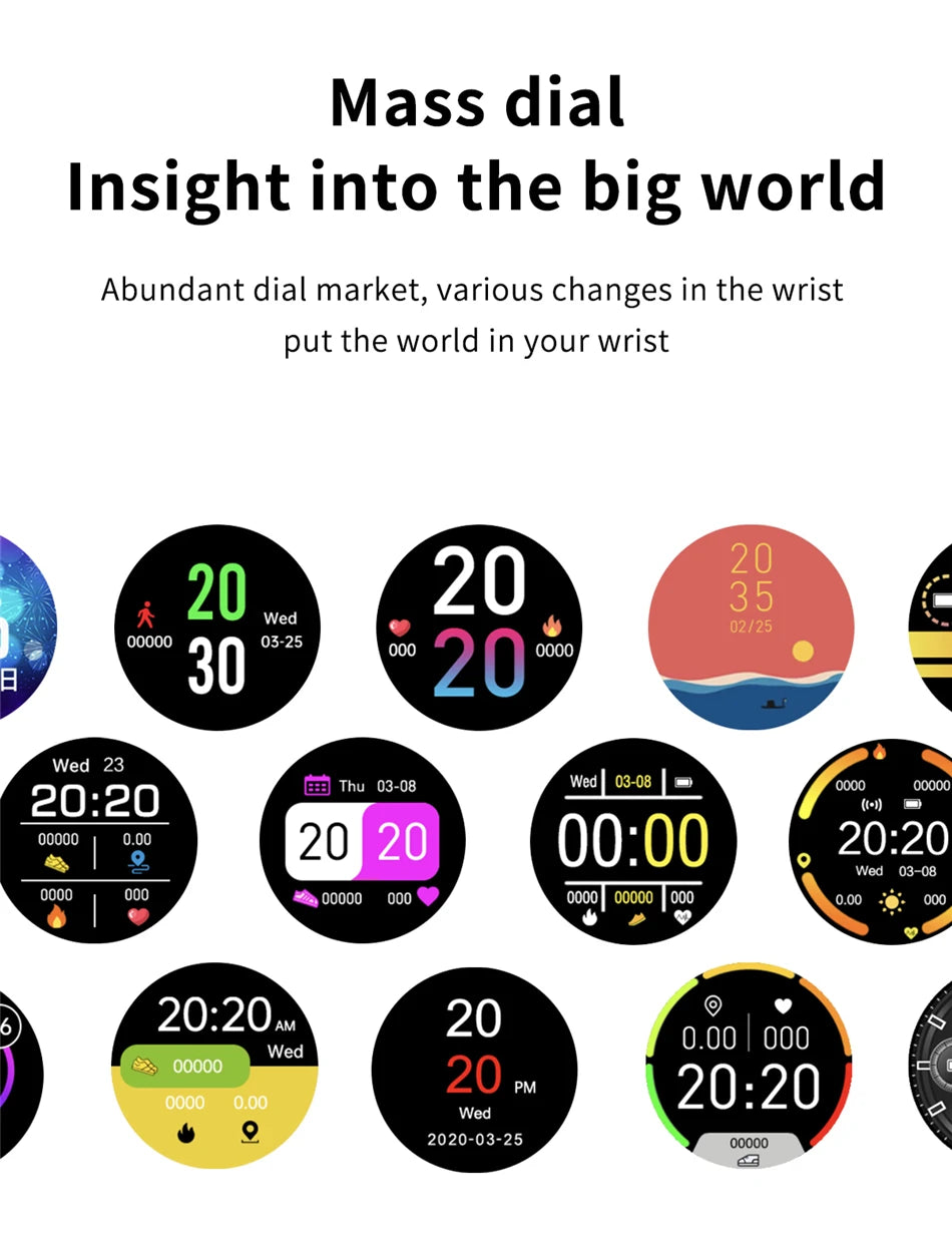 NEW Fashion Men Smart Watch Wireless Call Digital Fitness Tracker IP68 Waterproof Sport Smartwatch for Women Android Phones 2026