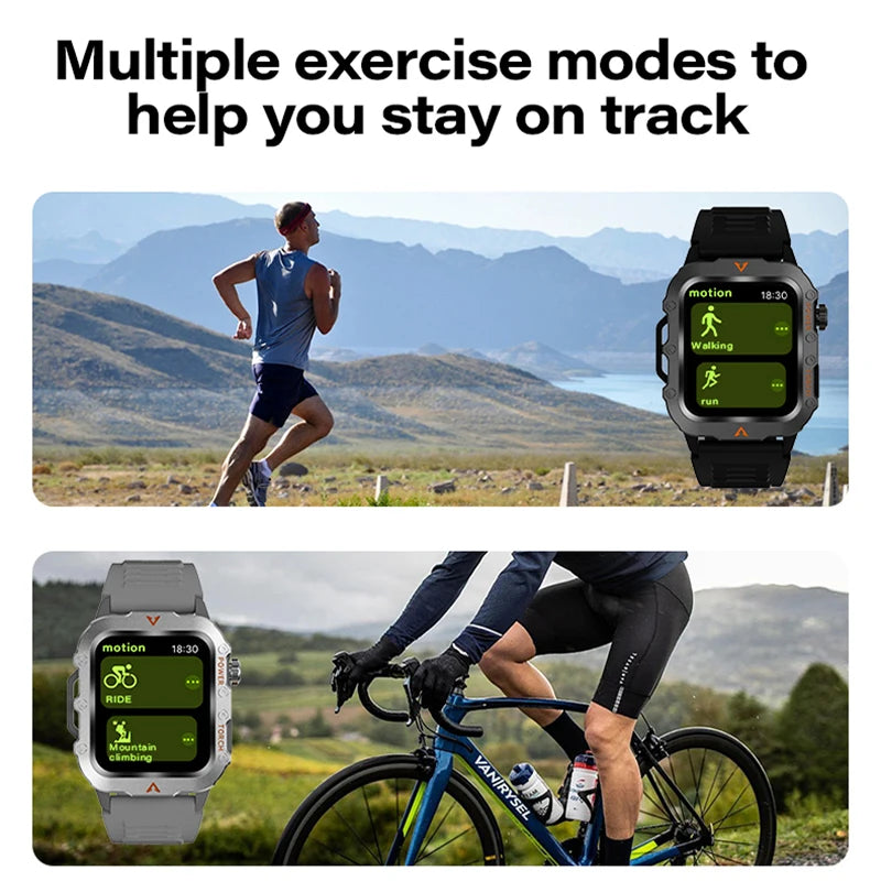 Bluetooth Call Smart Watch Electronics Smartwatch Digital Fitness Clock Flashlight Sports Watches for Man Woman iOS Android 2025