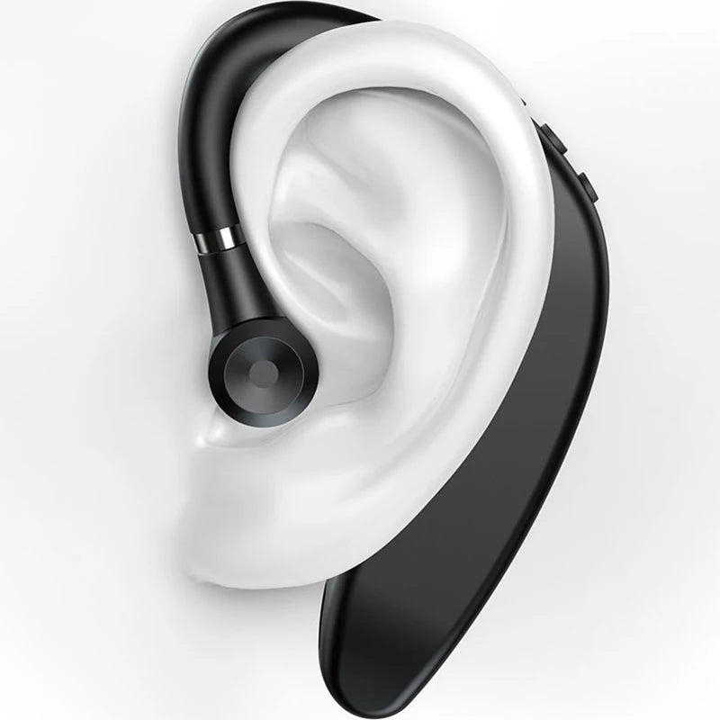 S109 Wireless Bluetooth Universal Hook Earphone Sports Business Single Ear Headset Handsfree Headphones with Mic