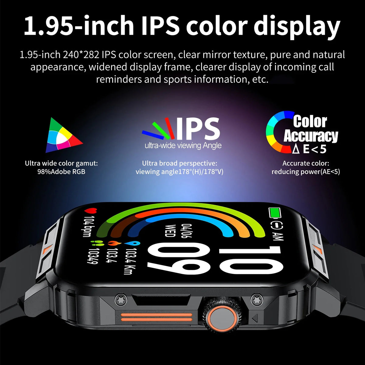Military Men Smart Watch Health Monitor Wireless Call Smartwatch Fitness IP68 Waterproof Sports Watches for Women Android 2026