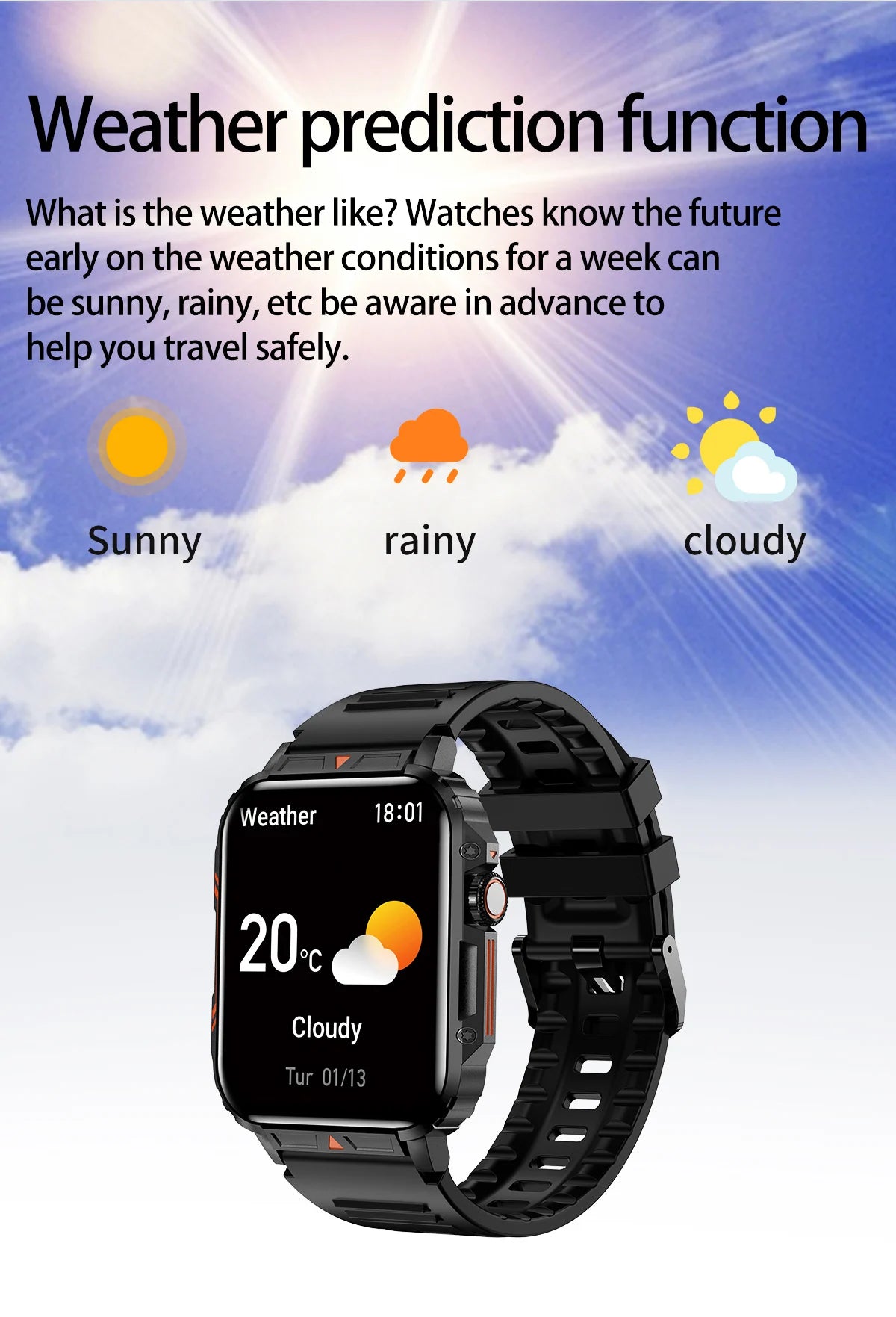 Military Men Smart Watch Health Monitor Wireless Call Smartwatch Fitness IP68 Waterproof Sports Watches for Women Android 2026