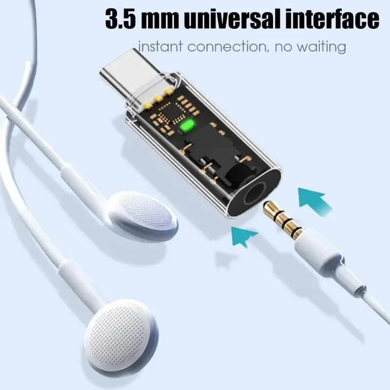 Type-C to 3.5 mm Jack Audio Adapter 3.5mm Aux Adapter TypeC Earphone Converter For Iphone15