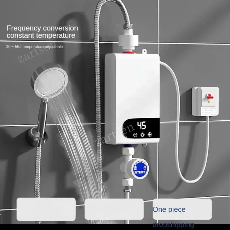 Mini Electric WaterHeater Quick Heating Constant Temperature Shower Set Portable Easy To Install Instant Water Heater Showerhead