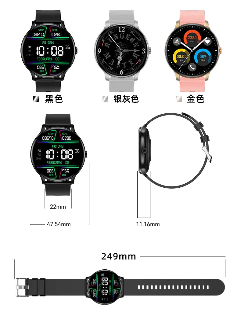 Electronics Wrist Men Smartwatch BT Call Fitness Tracker Clock Heart Rate Monitor Sport Smart Watches for Women IOS Andoird 2026