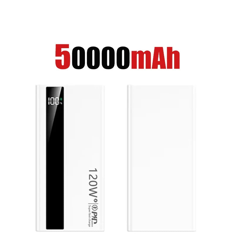 Lenovo 200000mAh 120W Fast Charging 2026 Large Capacity Digital Display Power Bank Outdoor Power Supply for Huawei iPhone