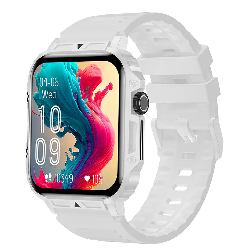 Military Men Smart Watch Health Monitor Wireless Call Smartwatch Fitness IP68 Waterproof Sports Watches for Women Android 2026