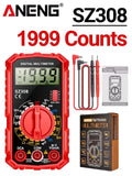 ANENG SZ308 Square Wave Digital Tester 1999 Counts HFE Triode Buzzer Multimeter AC/DC Voltage 10A Current Multimeters Meter Tool