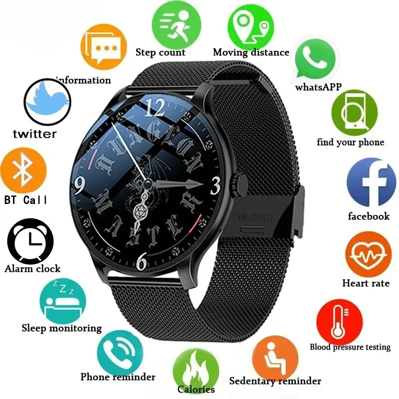 Electronics Wrist Men Smartwatch BT Call Fitness Tracker Clock Heart Rate Monitor Sport Smart Watches for Women IOS Andoird 2026
