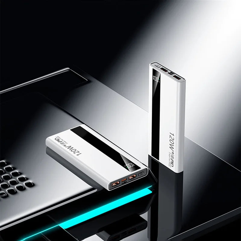 Lenovo 200000mAh 120W Fast Charging 2026 Large Capacity Digital Display Power Bank Outdoor Power Supply for Huawei iPhone