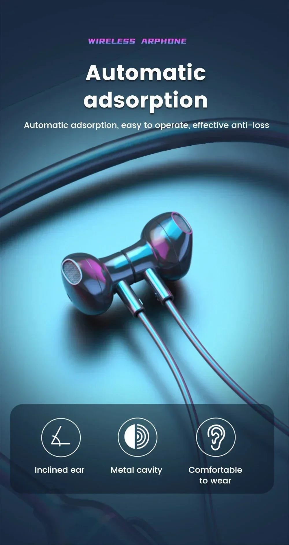K58pro Wireless Earphones Bluetooth 5.3 Neckband Headphones Gaming LED Display HIFI Headset Sports TWS Earbuds With Mic TF Card