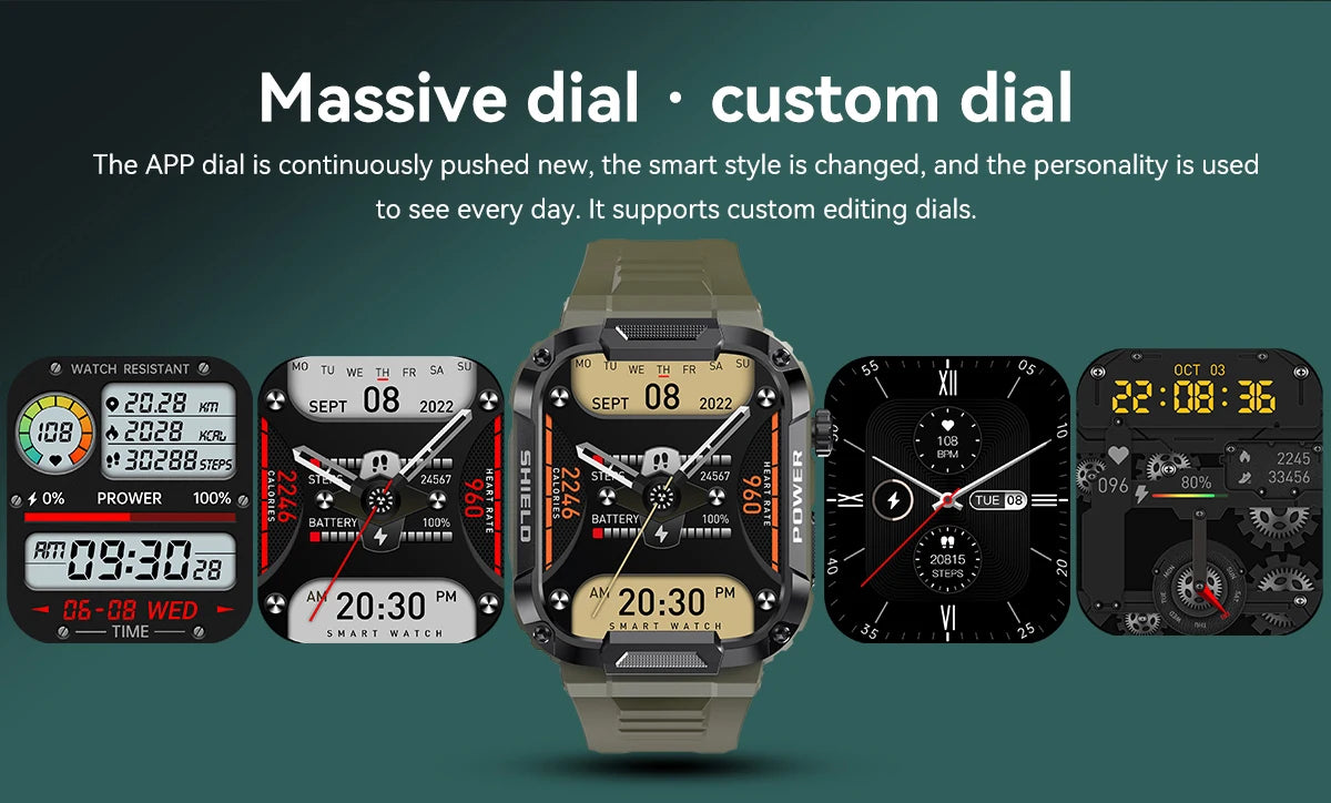 Original Smart Watch Fitness Tracker Wireless Bluetooth Call Health Monitor Sports Smartwatches for Man Android IOS Phones 2026