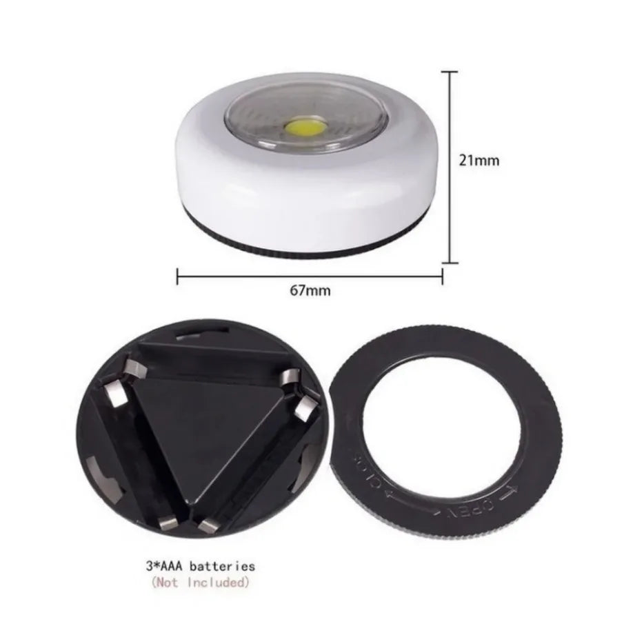 LED Touch Switch Night Light Wireless Wall Lamps for Bedroom Kitchen Wardrobe Closets Cabinet Battery Powered Portable Lights