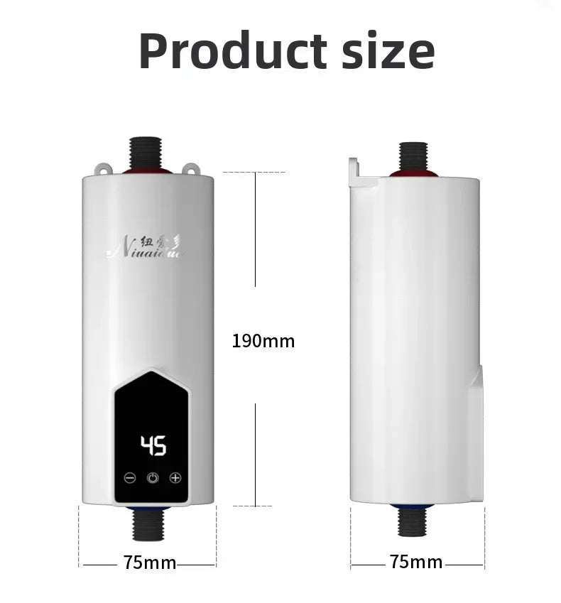 Competitive Price Mini Instantaneous Shower Tankless Portable Geyser Boiler Smart Instant Electric Water Heaters