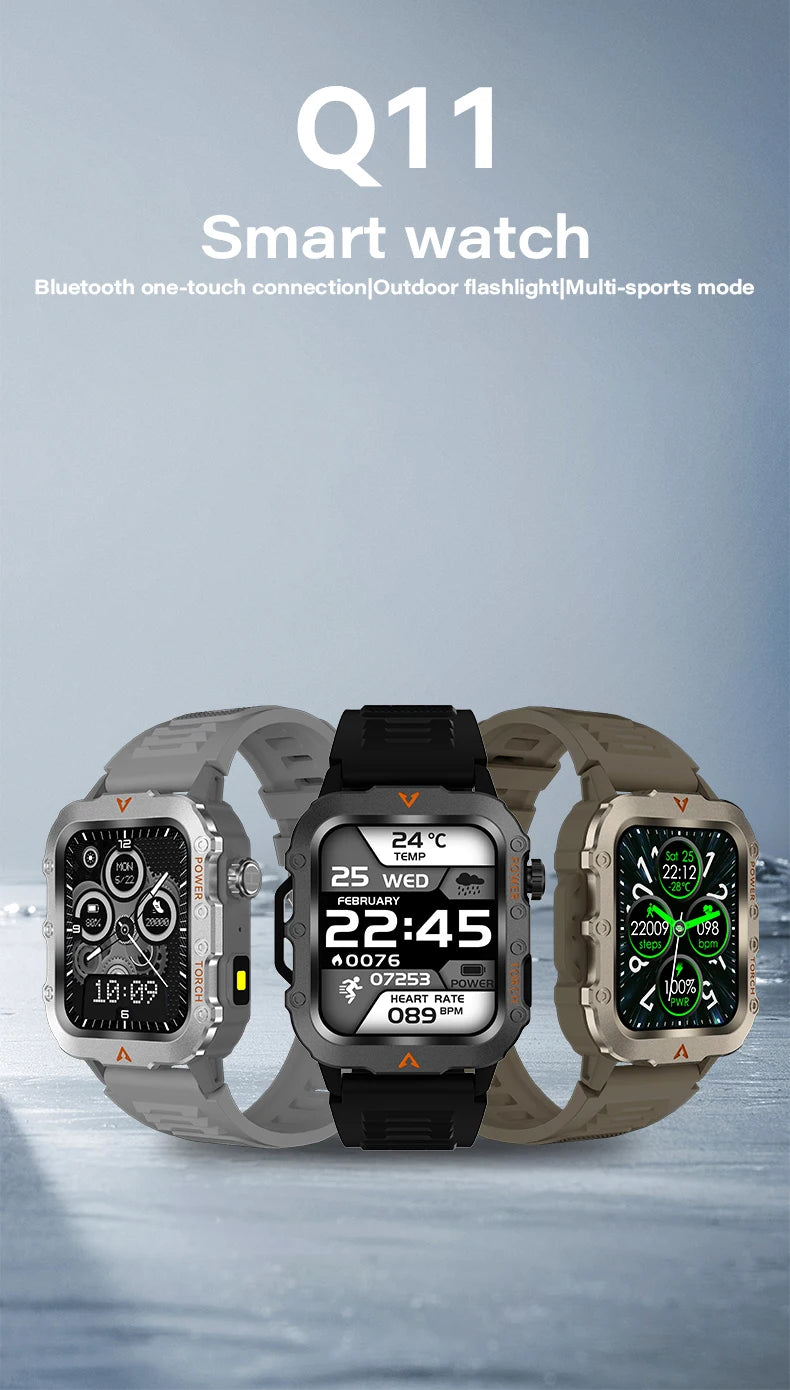 Bluetooth Call Smart Watch Electronics Smartwatch Digital Fitness Clock Flashlight Sports Watches for Man Woman iOS Android 2025