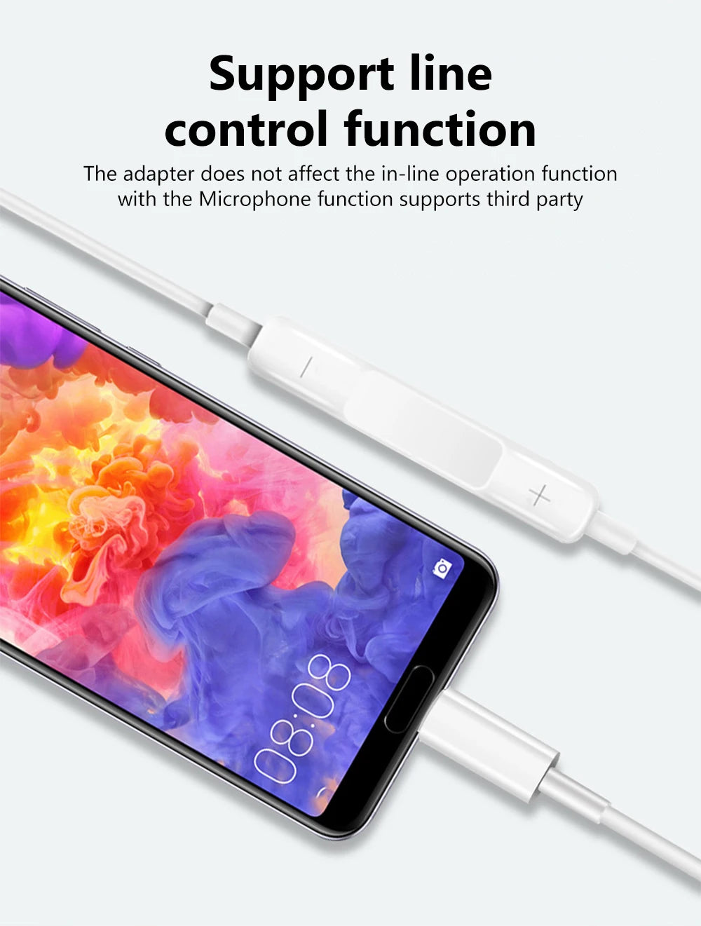 Type-C Male to 3.5mm Female Aux Audio Adapter USB C to 3.5mm Jack Wired Headphones Converter For iPhone15 Samsung Galaxy S23 S22