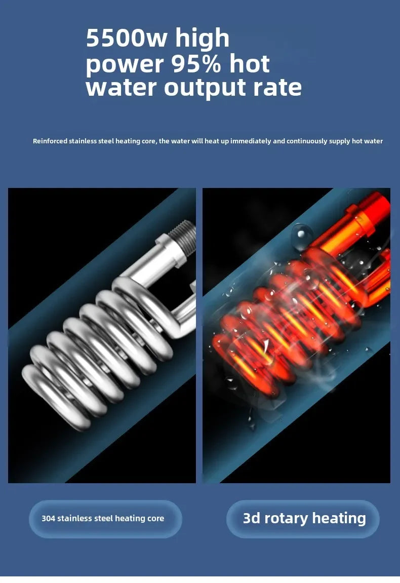 Competitive Price Mini Instantaneous Shower Tankless Portable Geyser Boiler Smart Instant Electric Water Heaters