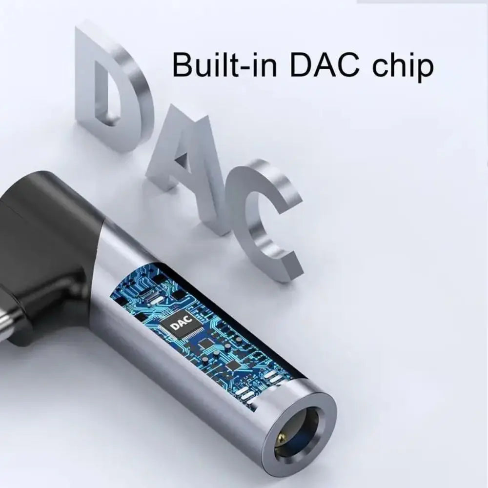 Type-C To 3.5mm Headphone Adapter Usb C Right Angle Earphone Adapter Portable HIFI Wired Headset Type C Converter