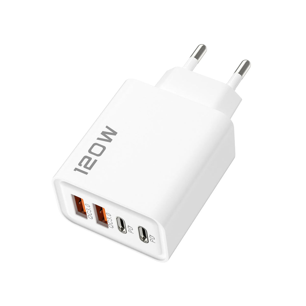 PD 120W 4 Ports USB C Charger Quick Charge 3.0 Type C USB Phone Chargers Fast Charging Adapter for Samsung iPhone Xiaomi Huawei