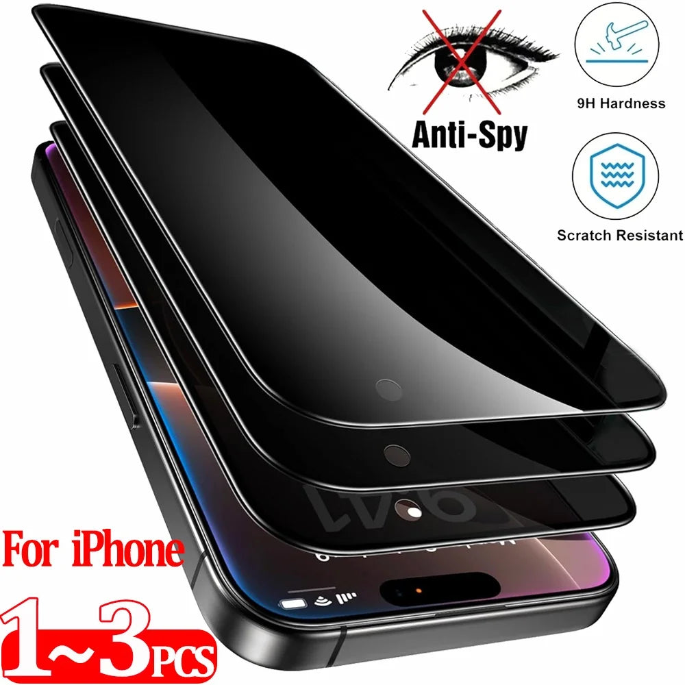 Clear Glass Film For iPhone 17 16 15 Pro Max Screen Protector For iPhone 11 12 13 14 15 Pro Tempered Glass IPhone13 Mini 16 Plus