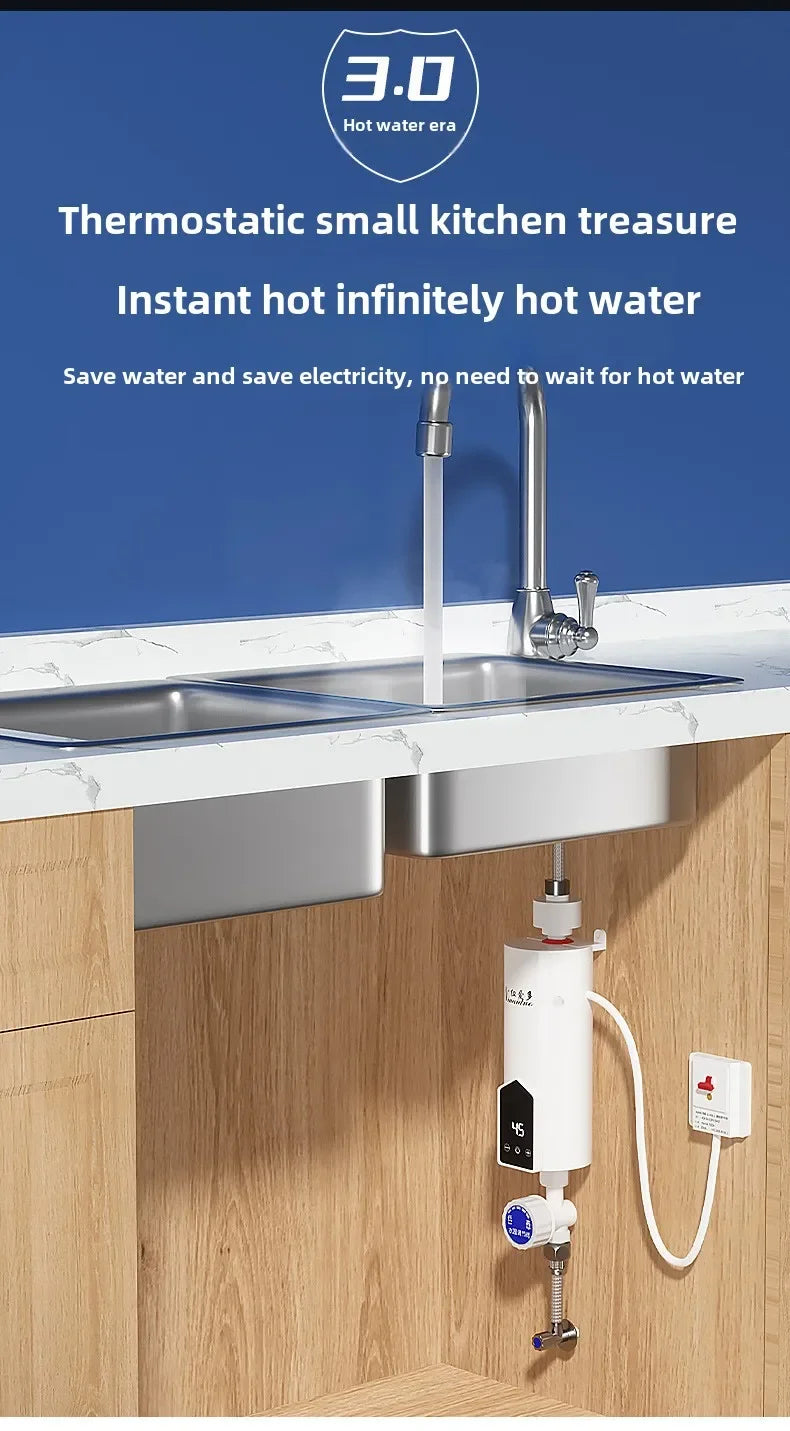 Competitive Price Mini Instantaneous Shower Tankless Portable Geyser Boiler Smart Instant Electric Water Heaters