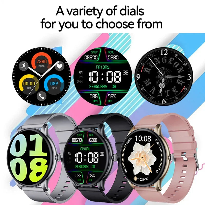 Electronics Wrist Men Smartwatch BT Call Fitness Tracker Clock Heart Rate Monitor Sport Smart Watches for Women IOS Andoird 2026