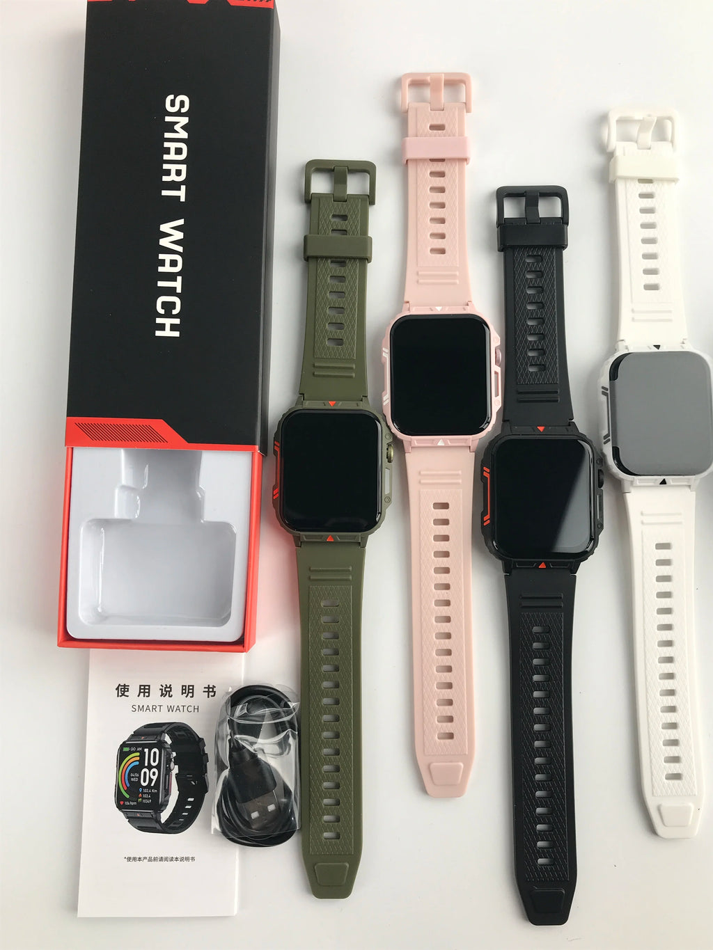Military Men Smart Watch Health Monitor Wireless Call Smartwatch Fitness IP68 Waterproof Sports Watches for Women Android 2026
