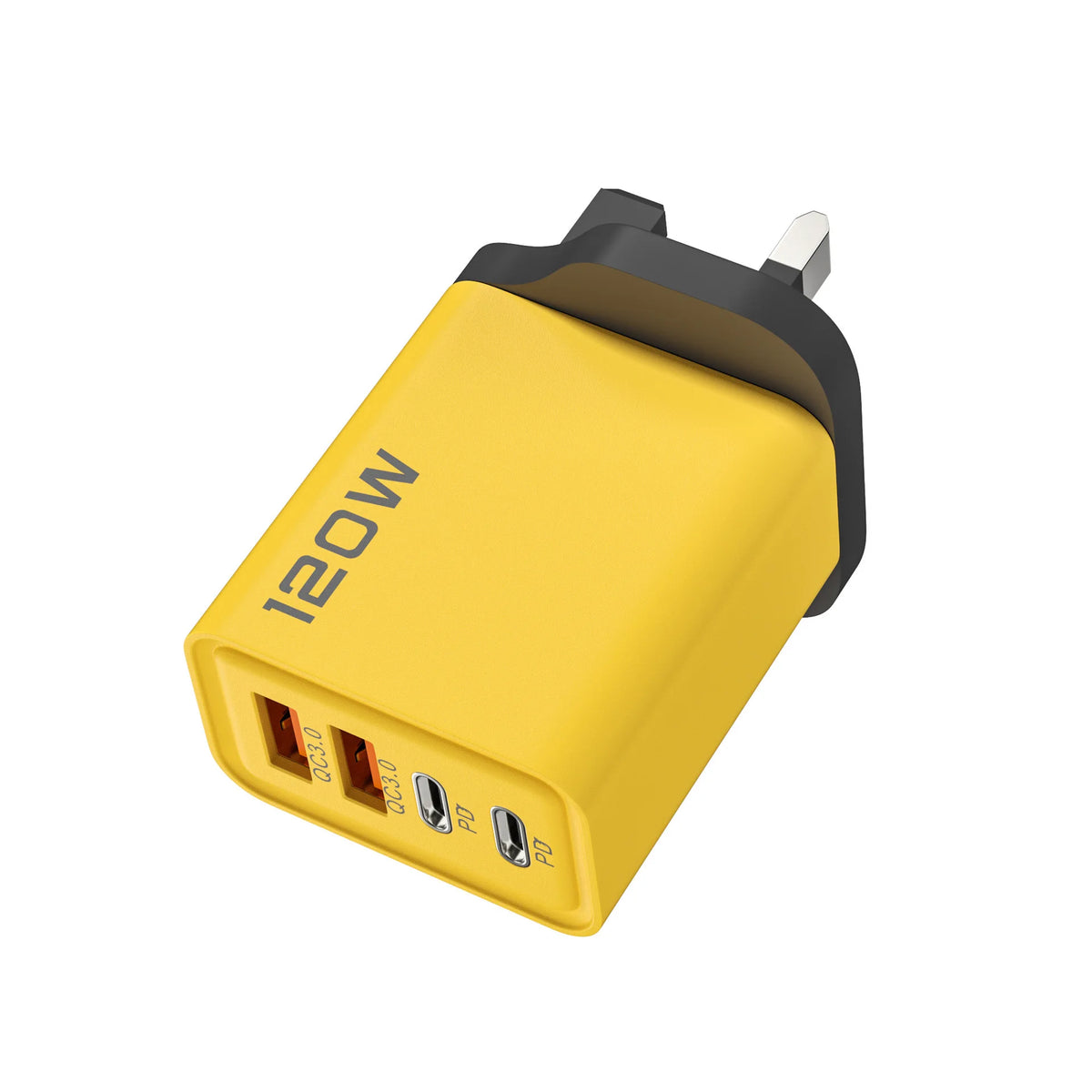 PD 120W 4 Ports USB C Charger Quick Charge 3.0 Type C USB Phone Chargers Fast Charging Adapter for Samsung iPhone Xiaomi Huawei