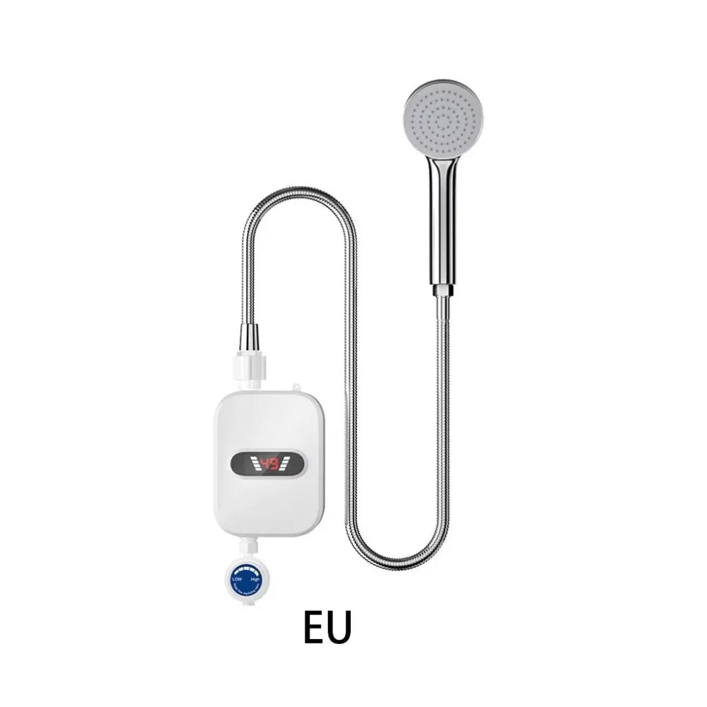 LCD Temperature Display Instant Electric Water Heater Waterproof 3500 W Power Electric Shower Heater Quick Heating Fast Heating