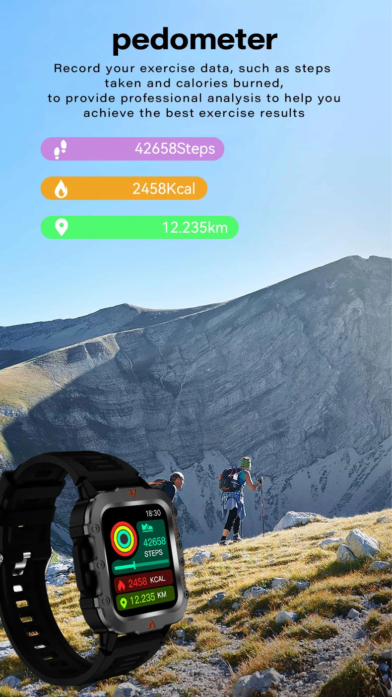 Original Smart Watch Fitness Tracker Wireless Bluetooth Call Health Monitor Sports Smartwatches for Man Android IOS Phones 2026