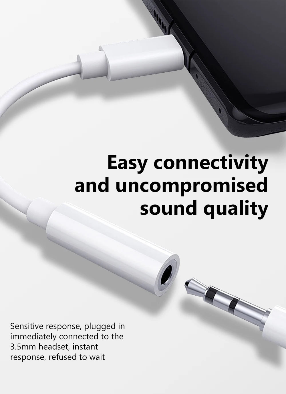 Type-C Male to 3.5mm Female Aux Audio Adapter USB C to 3.5mm Jack Wired Headphones Converter For iPhone15 Samsung Galaxy S23 S22