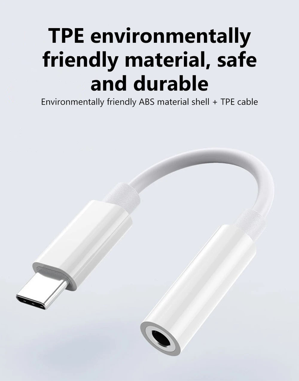 Type-C Male to 3.5mm Female Aux Audio Adapter USB C to 3.5mm Jack Wired Headphones Converter For iPhone15 Samsung Galaxy S23 S22