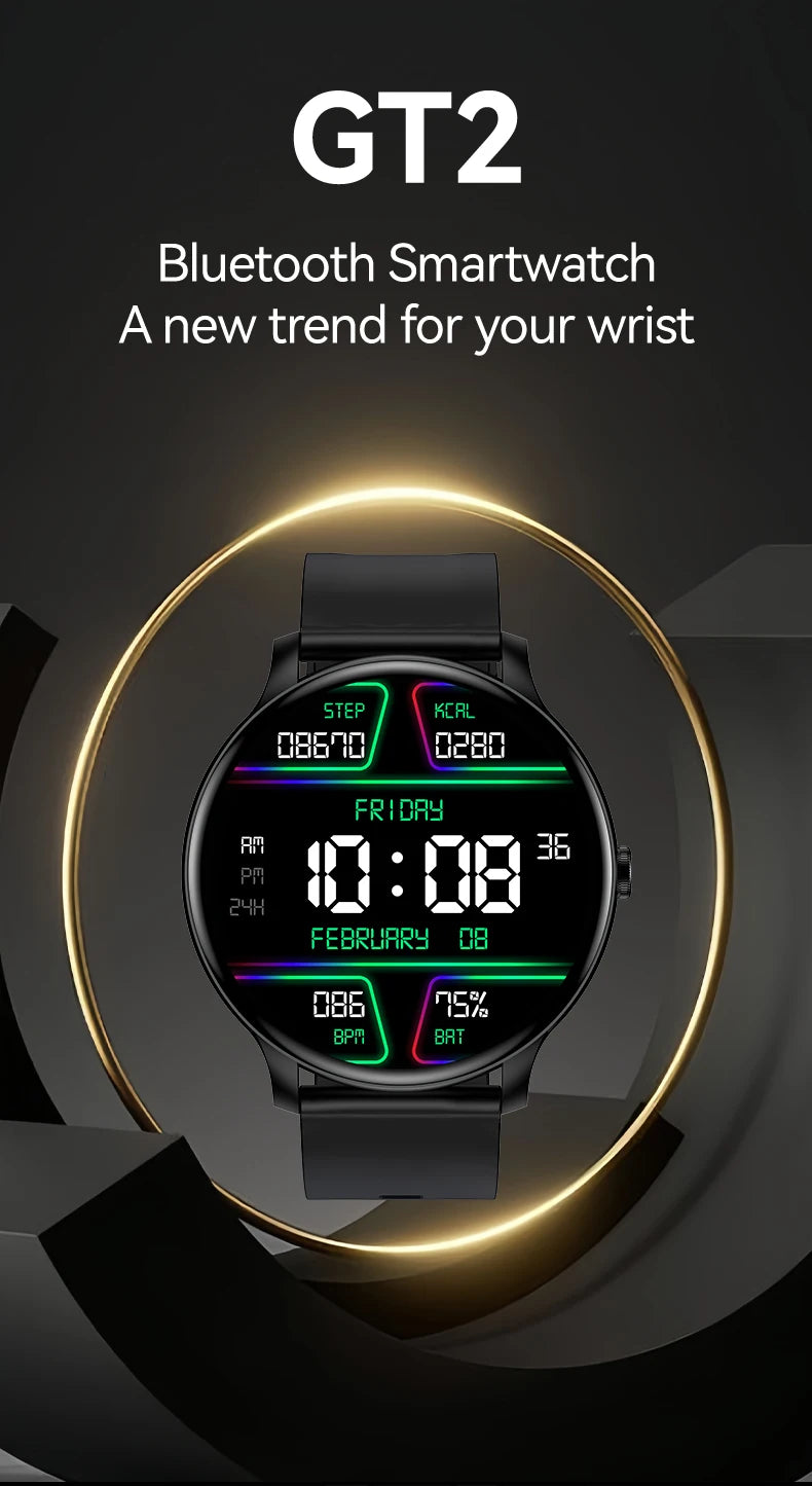 Electronics Wrist Men Smartwatch BT Call Fitness Tracker Clock Heart Rate Monitor Sport Smart Watches for Women IOS Andoird 2026
